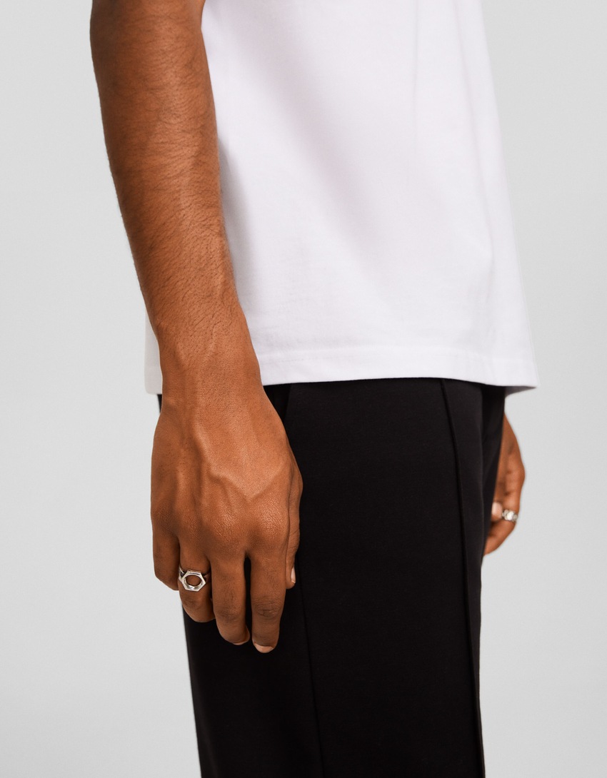 Conjunto de 3 anéis tipo porca