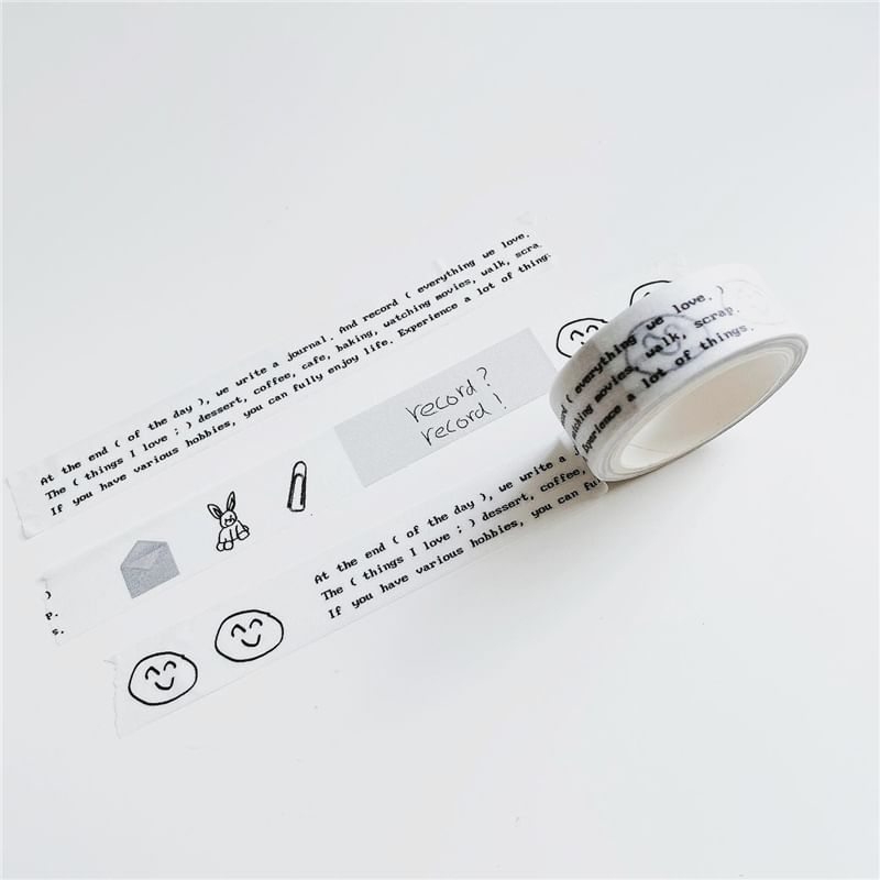 CraftmadeDIY - Afplaktape met print (verschillende ontwerpen)