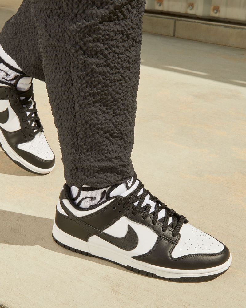 Chaussures Nike Dunk Low Retro Blanc & Noir pour homme