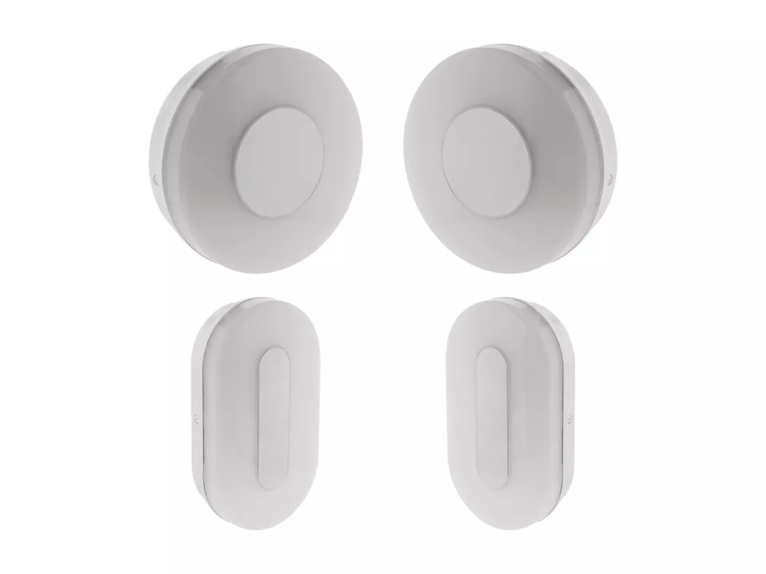 Set de 2 hublots LED 18W ronds et ovales - IP65 - Blanc neutre - Elexity