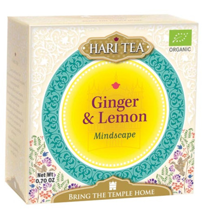Hari Tea Ginger lemon & tumeric mindscape ginger bio (10 stuks)