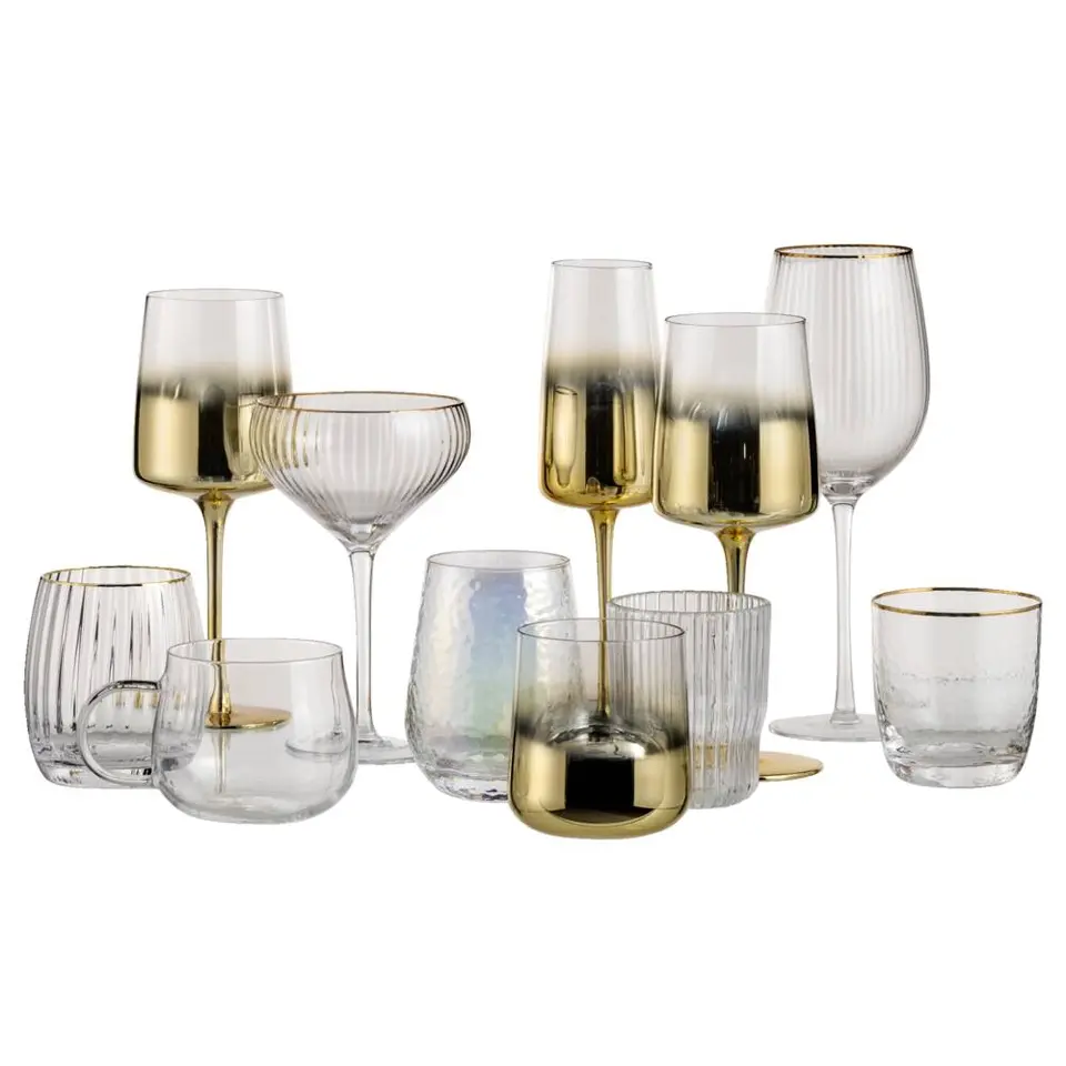 Champagneglas Lavee - metallic gold - 260 ml