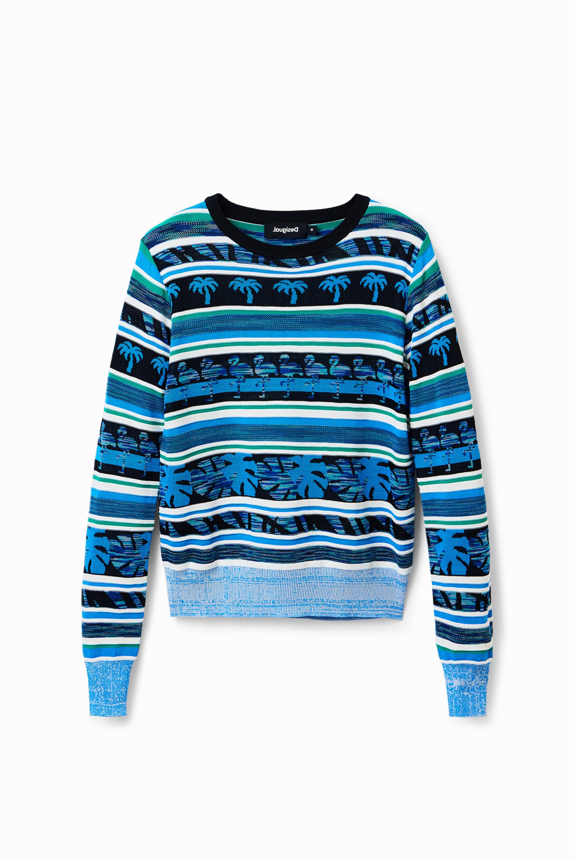 Pull frises tropicales