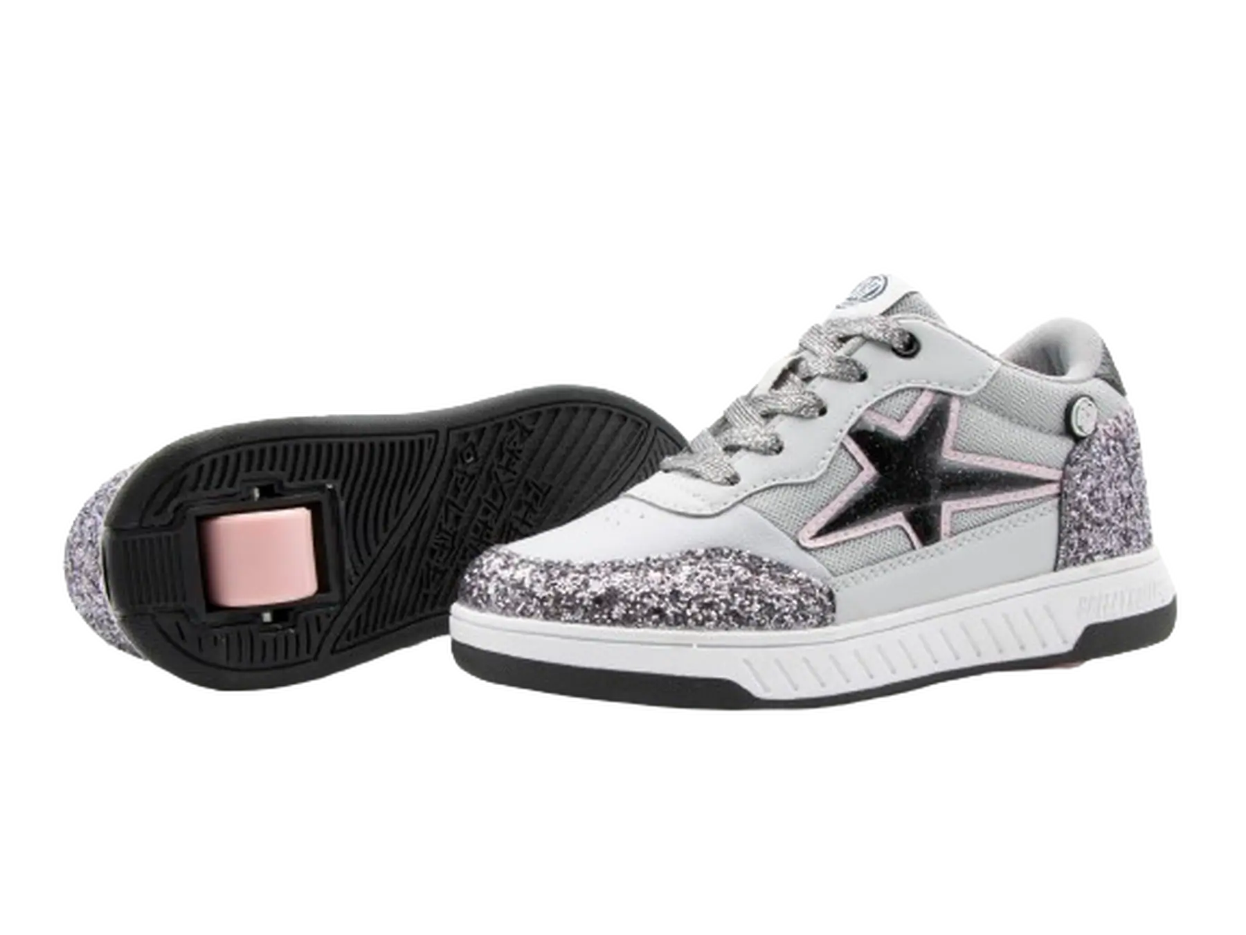 Breezy Grå Star Glitter Rullesko | SkatePro