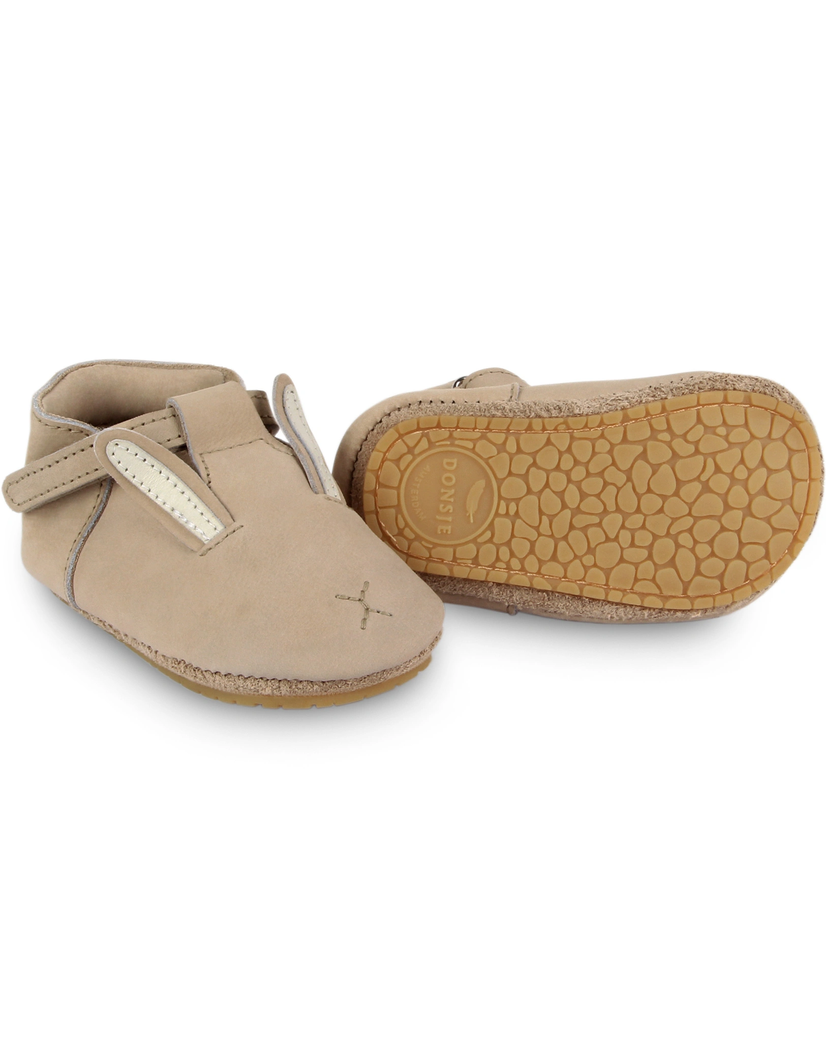 Krabbelschuhe SPARK CLASSIC - BUNNY in taupe