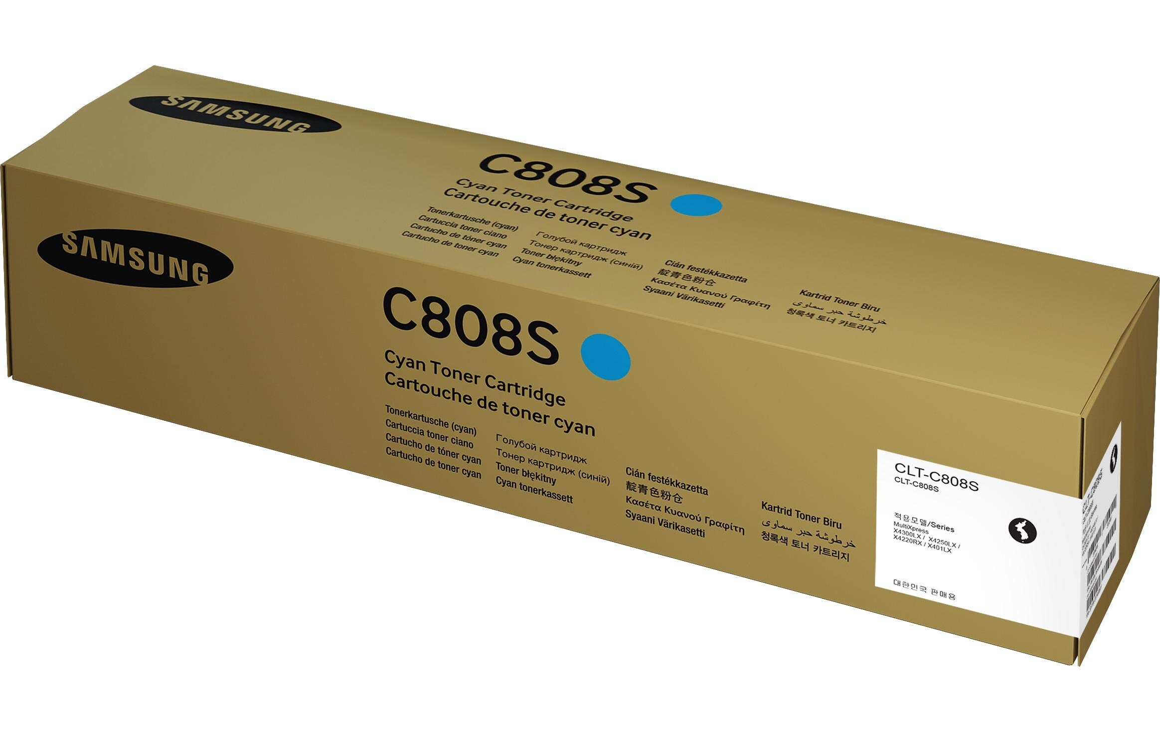 Toner CLT-C808S / SS560A Cyan<br>Toner, Cyan