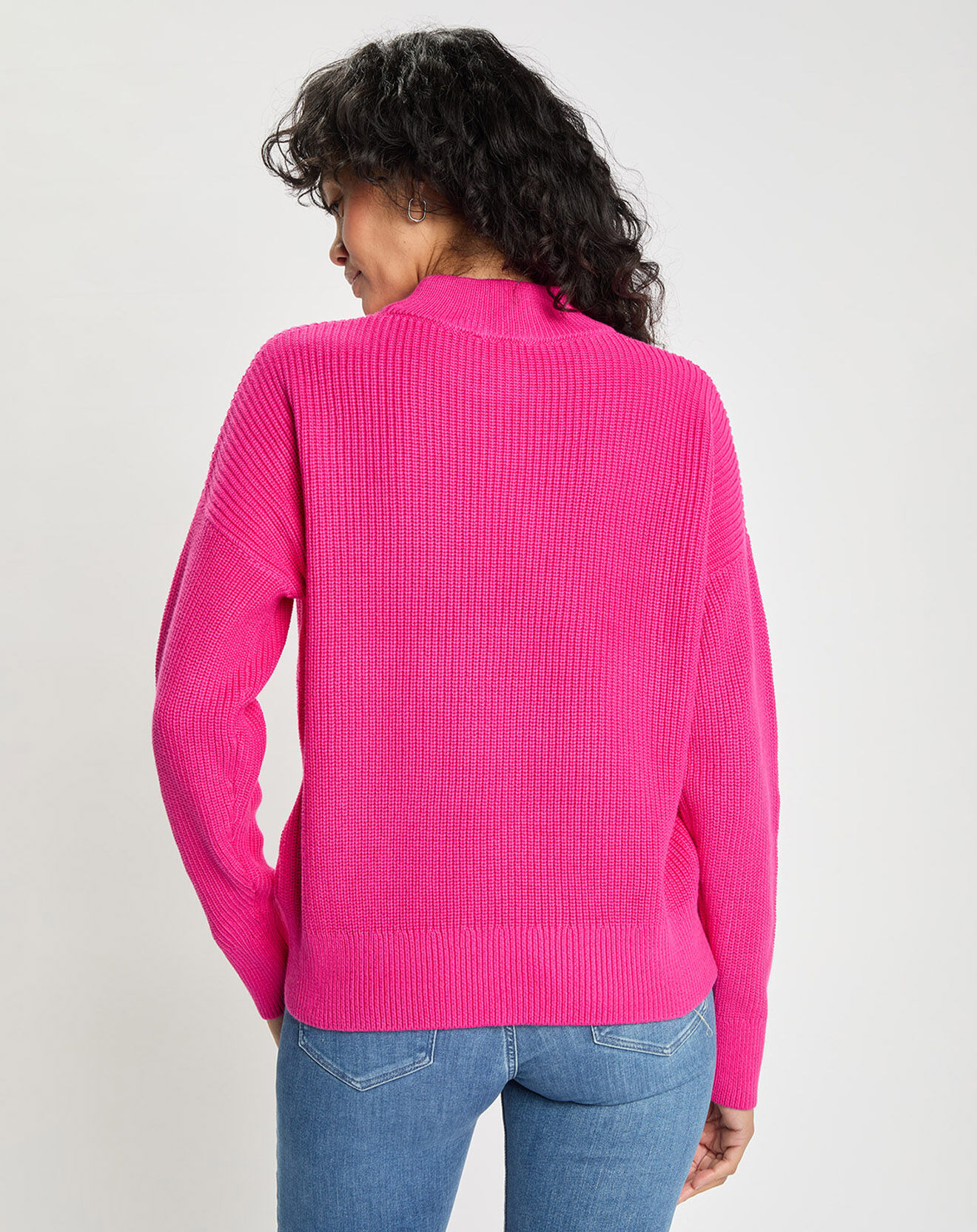 Tommy Hilfiger Pull 100% Coton rose fluo