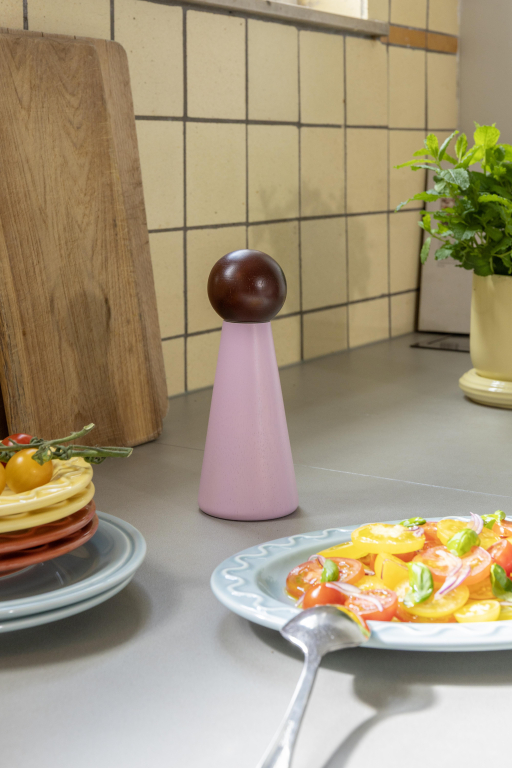&klevering Halma peper- en zoutmolen L Pink