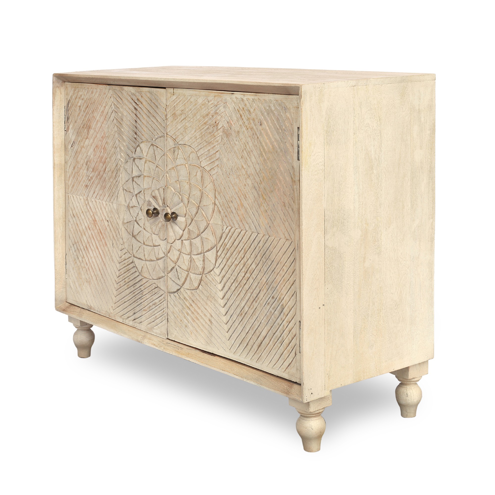 Kommode 'Piccardt', whitewash, B 100 cm, L 40 cm, H 90 cm von fischer's lagerhaus