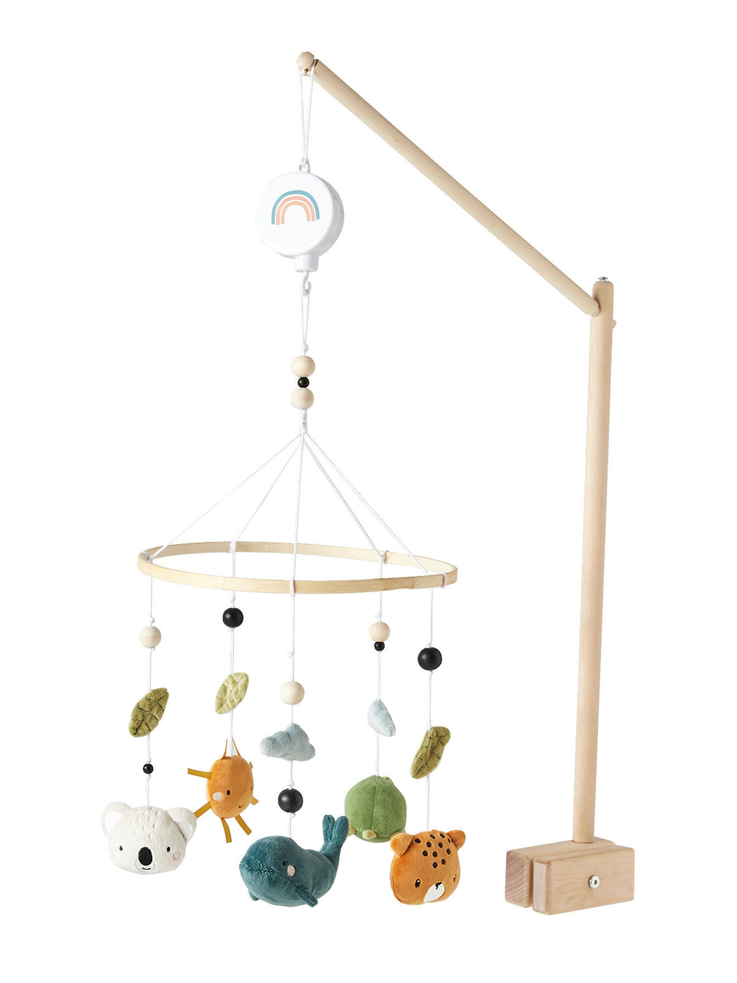 Vertbaudet Baby Musikmobile MINI ZOO beige/mehrfarbig