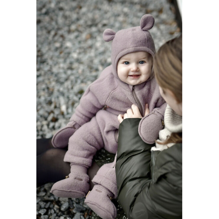 Mikk-Line Wool Baby Suit Twilight mauve