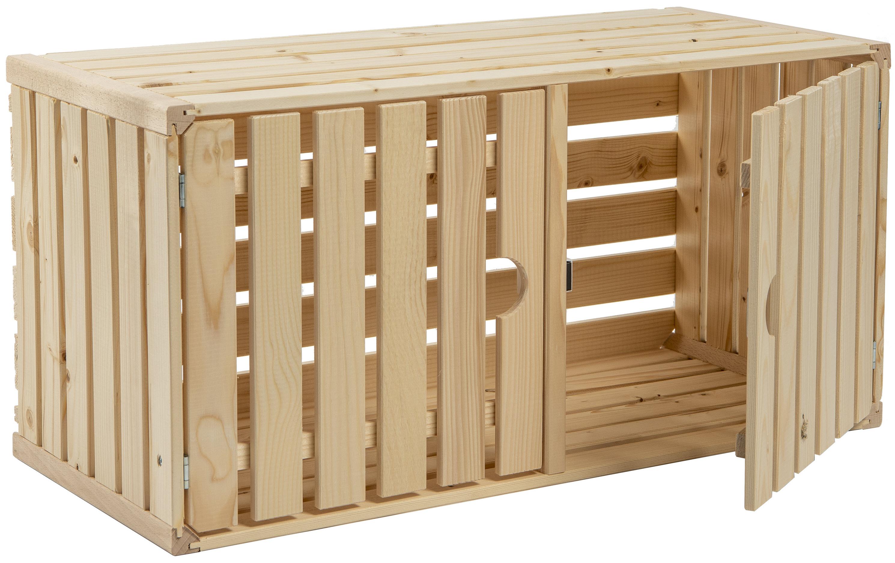 Holzharasse A 70 x 35 cm, mit Tür schweizer HolzHarasse aus schweizer Holz