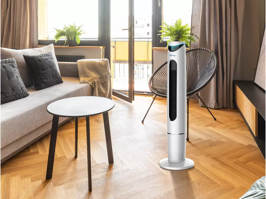 Rafraichisseur d'air par évaporation 65 W avec télécommande