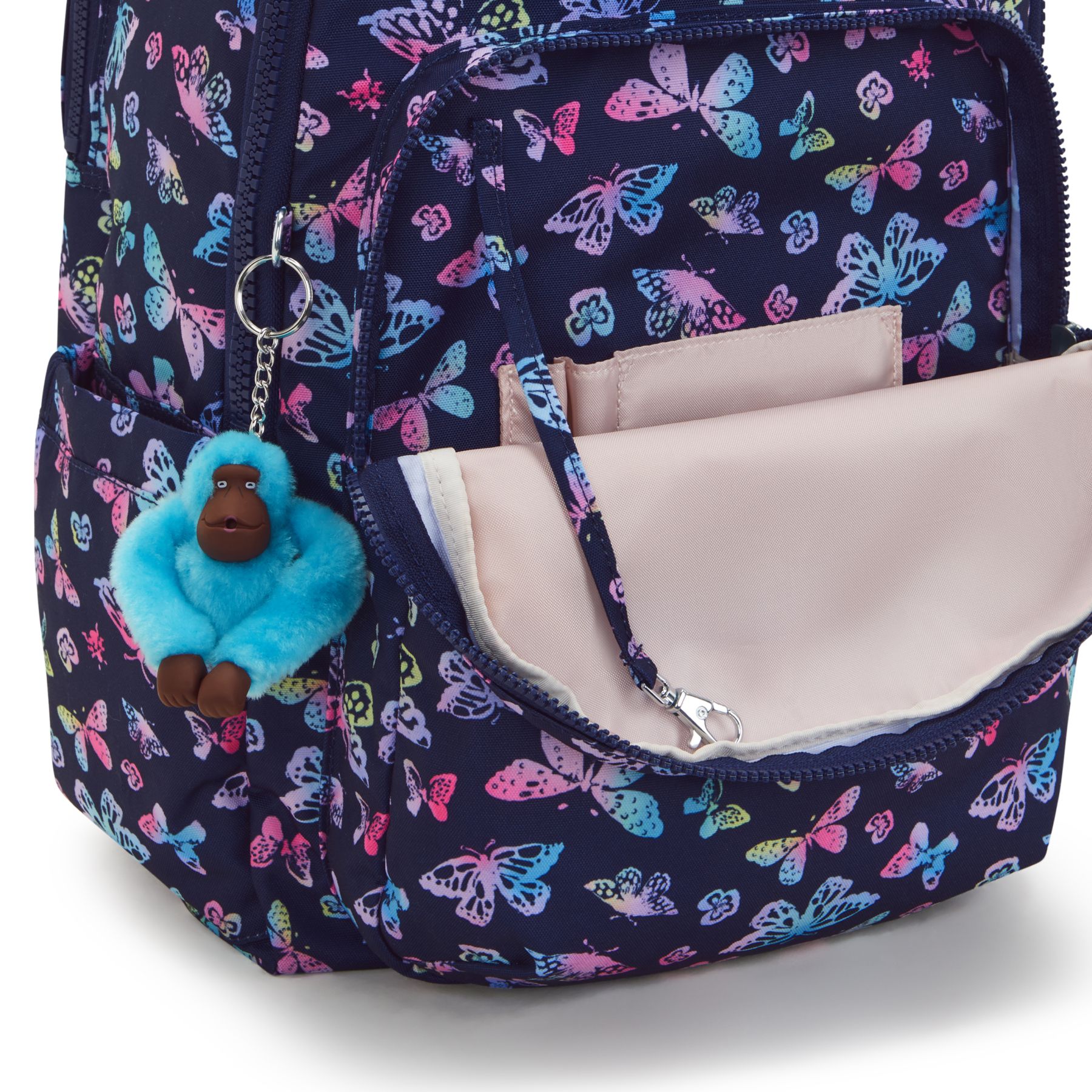 SEOUL COLLEGE Grand sac à dos avec compartiment séparé pour ordinateur portable - Butterfly Fun