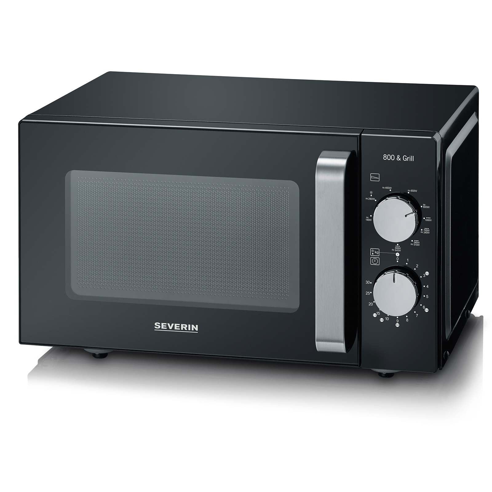 SEVERIN Mikrowelle MW 7762 - schwarz - 1000 Watt