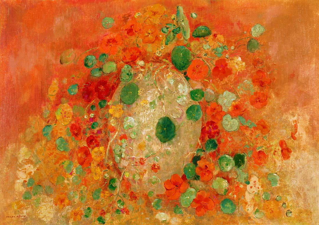 Kapuzinerkresse Gemälde von Odilon Redon