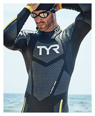 Combinaison Néoprène Tyr Hurricane Cat 5 Noir/Vert/Jaune Homme