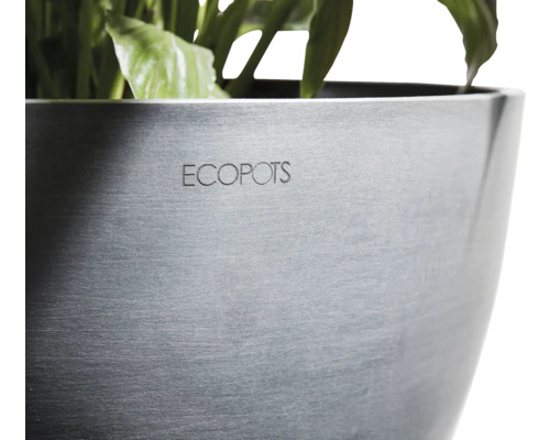 Ecopots Oslo kunststof bloempot, Ø 52,3 cm, 55 x 55 x 48,5 cm, grijswit