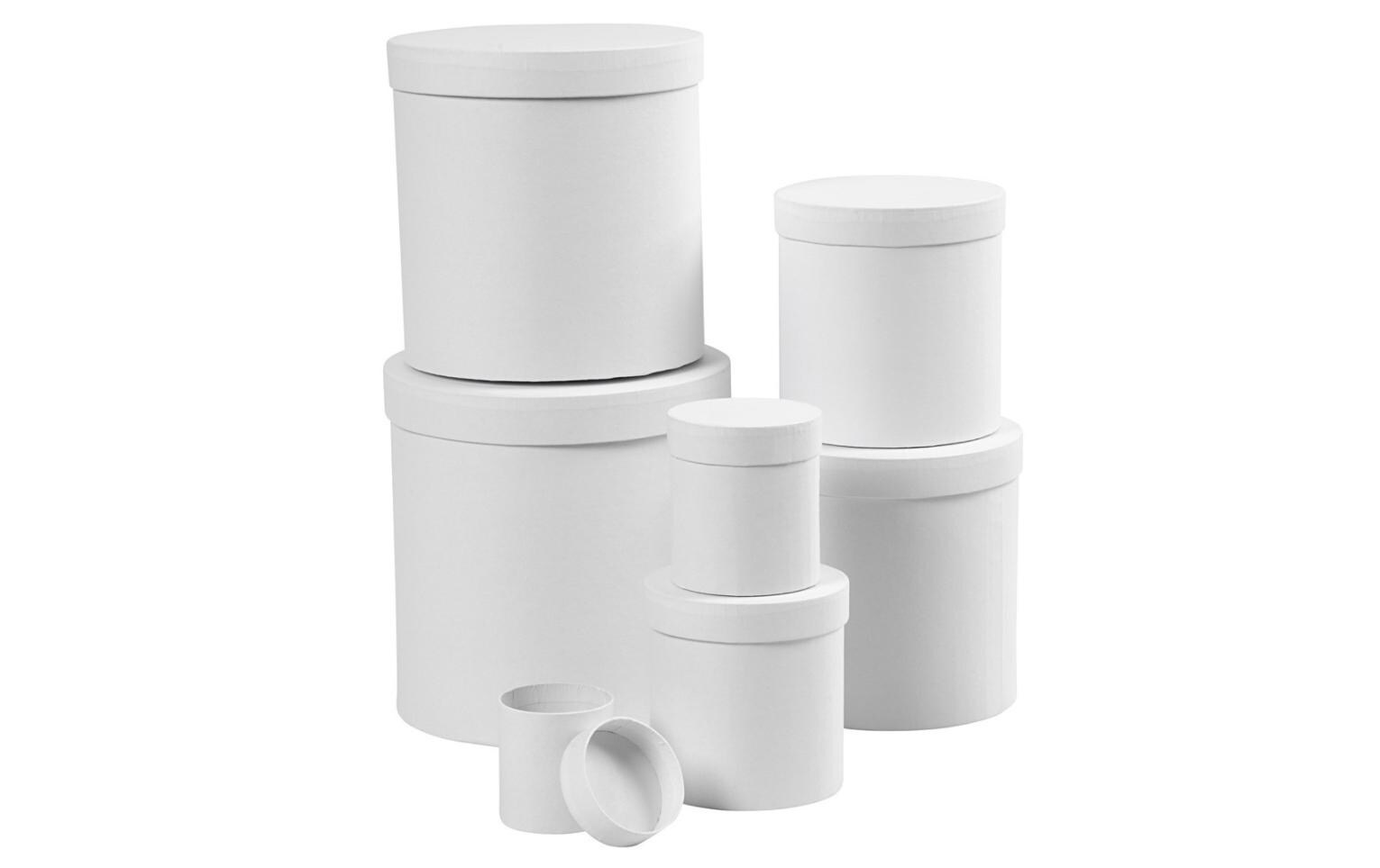 Papp-Schachtel 7.5-22.7 cm 7 StückRunde Geschenkkartons