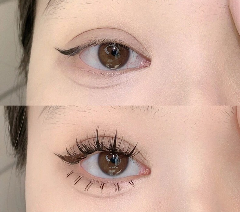 (130er Set) Künstliche Wimpern Einzelne Fake Volume Lashes in 5 Grössen