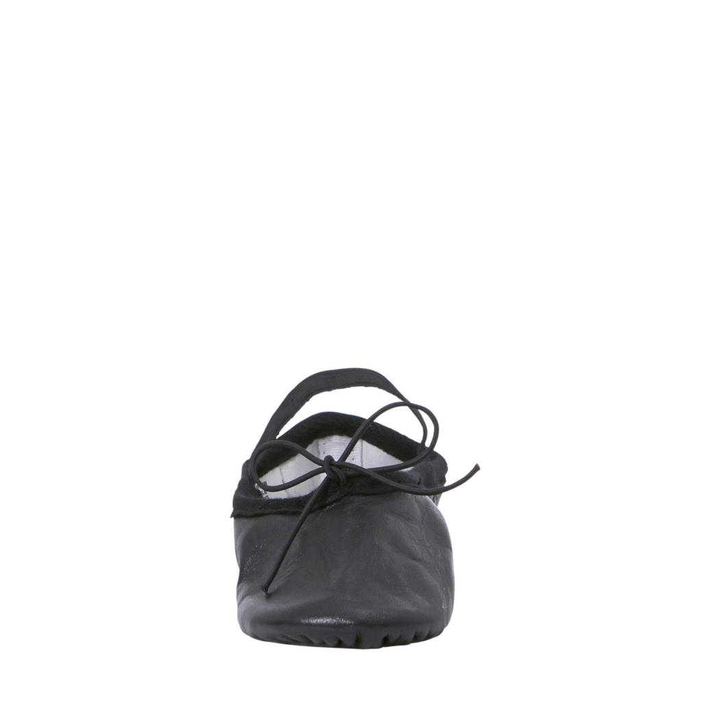 Papillon leren balletschoenen zwart