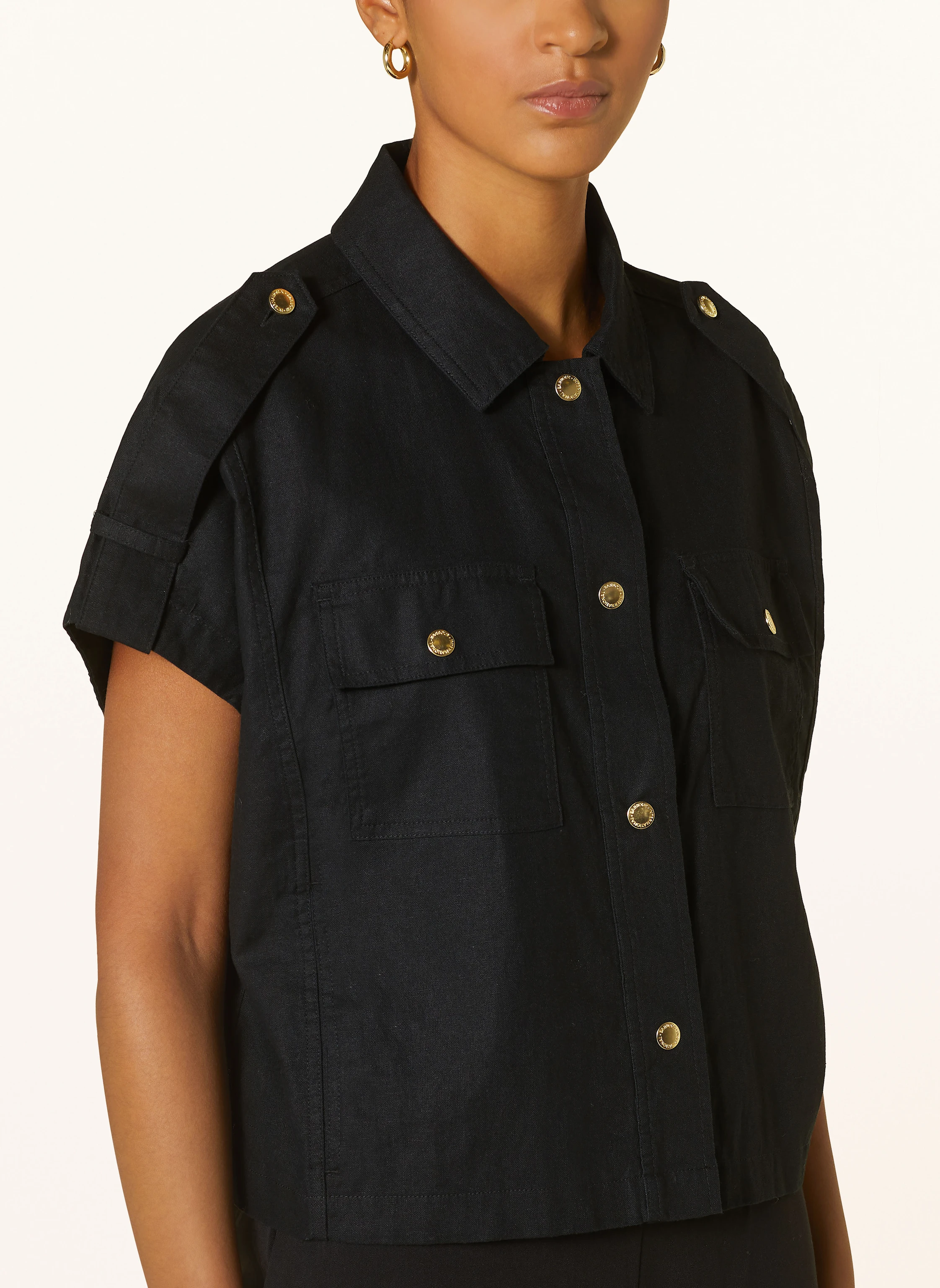 BARBOUR INTERNATIONAL Blusentop PRIYA mit Leinen