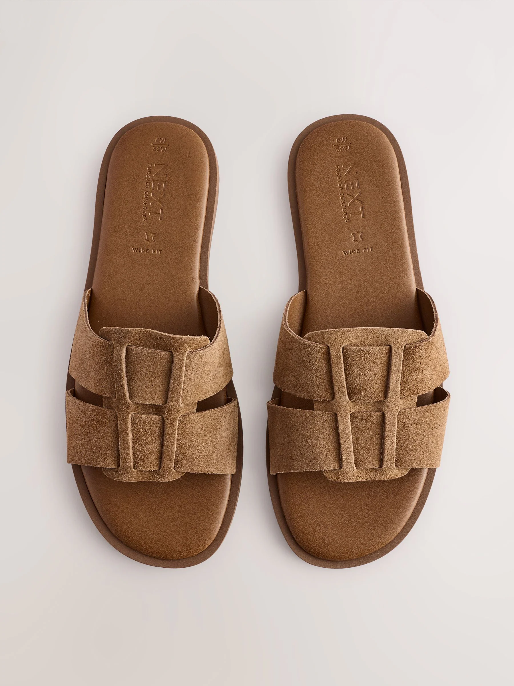 Lichtbruin - Slotted Muilsandalen