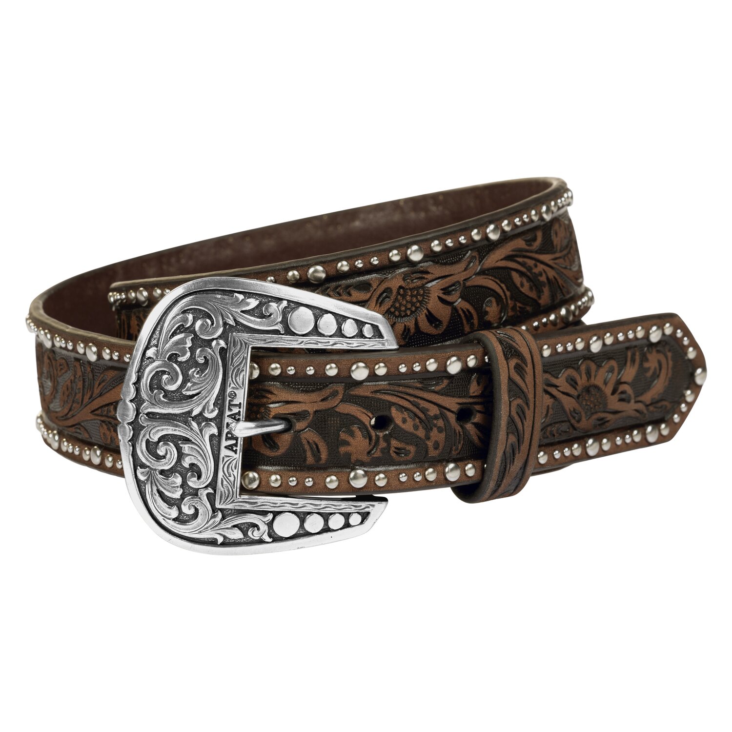 ARIAT Gürtel Studded Tooled  - brown
