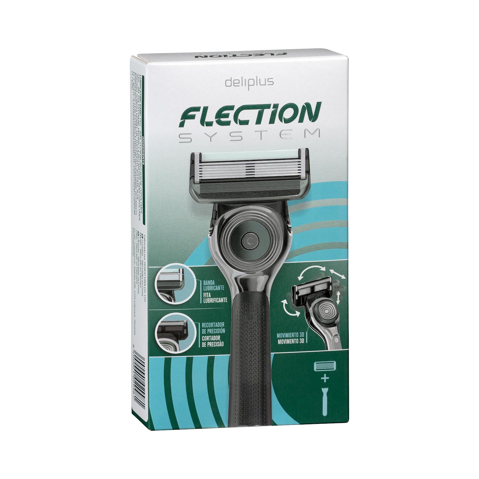 Rasoir rechargeable à 6 lames Deliplus Flexion System