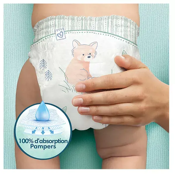 Fraldas Pampers Harmonie Maxi Pack T3 (6-10 kg) com embalagem de papel reciclável