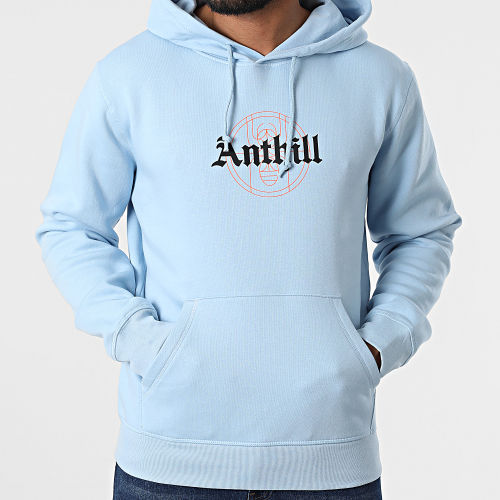 Sweat Capuche Gothic Bleu Clair
