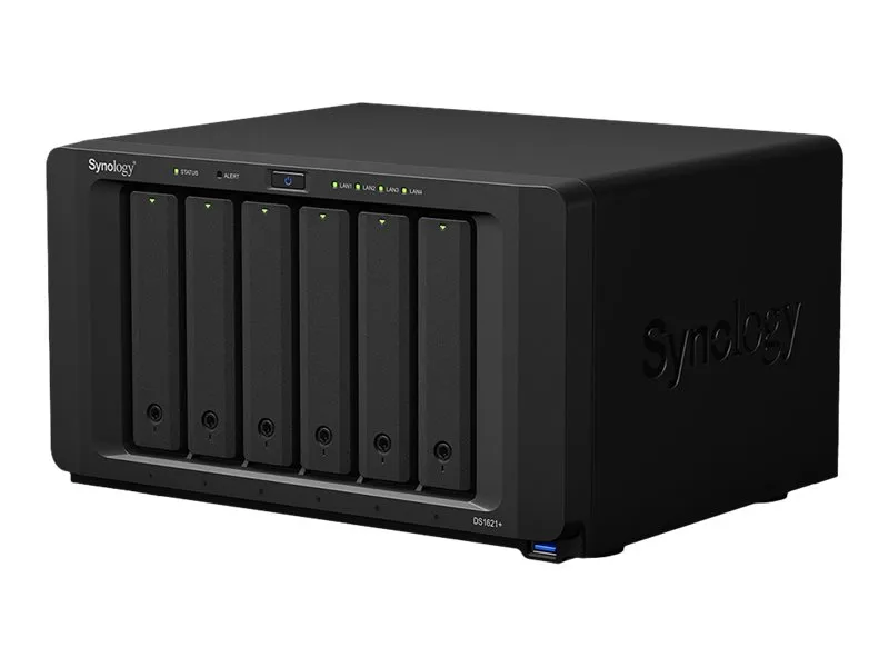 Synology DiskStation DS1621  - NAS-server - 6 bays - RAID 0, 1, JBOD - RAM 4 GB - Gigabit Ethernet - iSCSI support