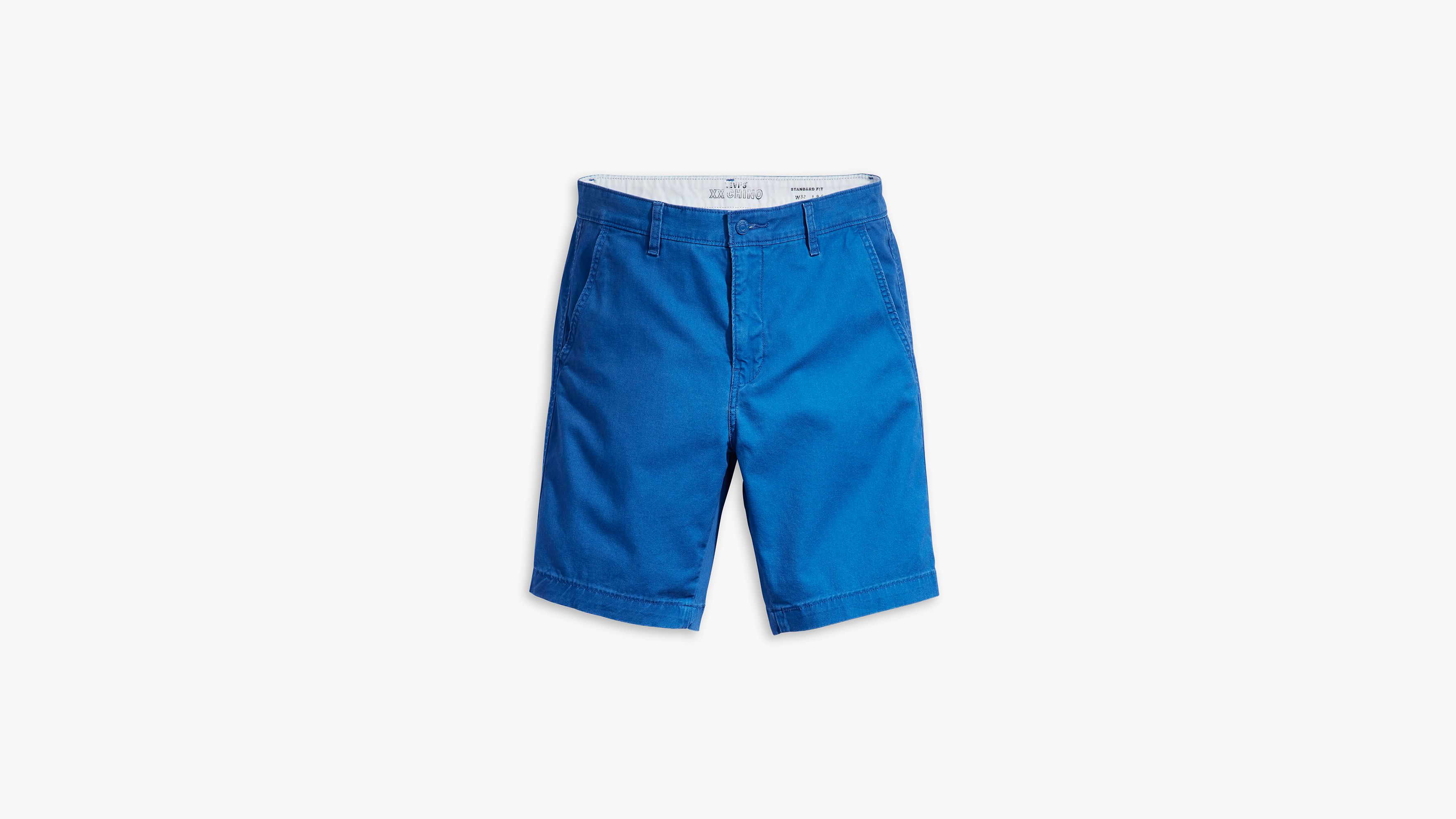 Short XX chino Standard fuselé - Beaucoup Blue Stretch Canvas - Bleu