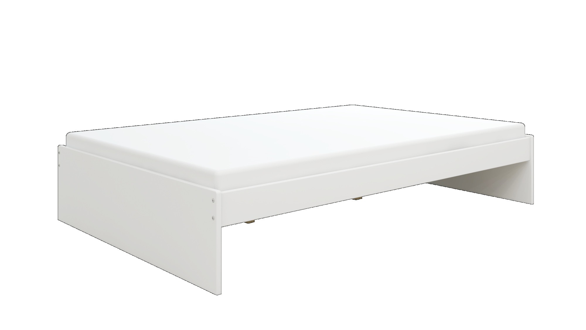 GOODproduct Bett »Magdala, Futonbett, schlichtes Design, Top Qualität« Breite/ Belastbarkeit: 120cm/200 KG, 90cm/ 100KG,  aus robustem MDF, Breite Liegefläche 140 cm, Bettkasten optional