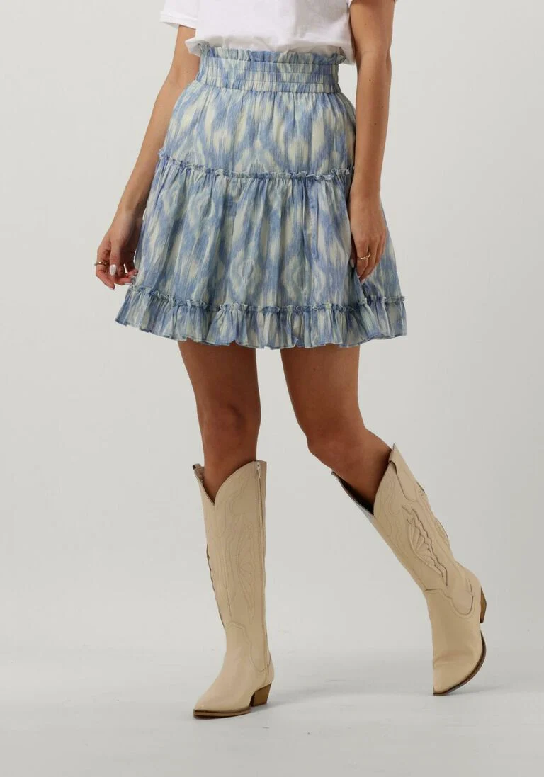 CIRCLE OF TRUST lichtblauwe circle of trust minirok rocky skirt