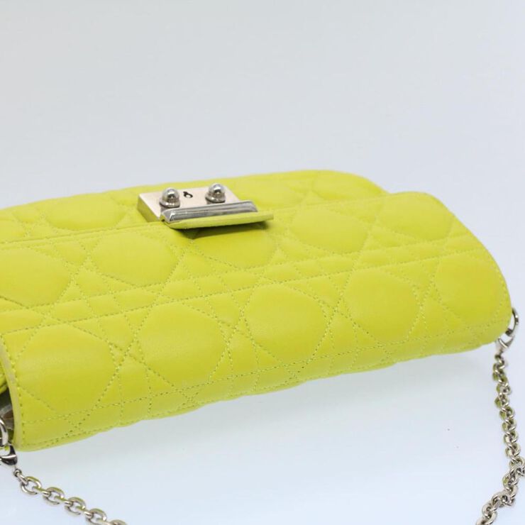Dior Vintage Dior Shoulder Bag Yellow