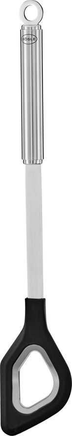 Rösle Grydeske/røreske med hul, stål/sort L32,5cm Stål, sort