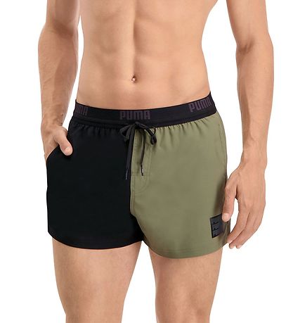 Puma Badeshorts - Green Combo