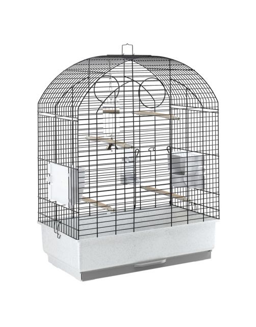 Ferplast Vogelkooi Viola - Vogelverblijven - 59x33x80 cm Grijs Wit