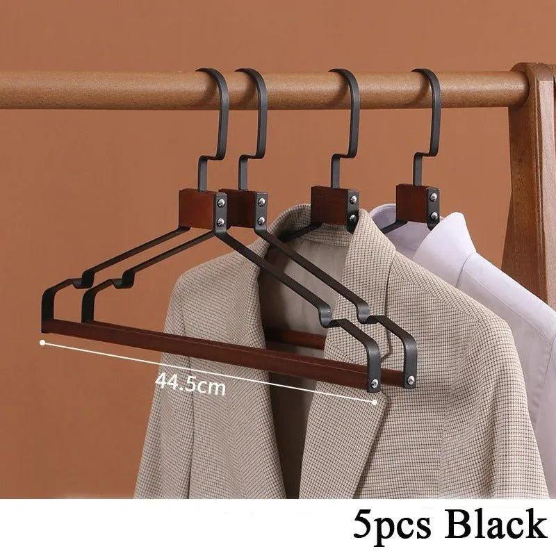 5 pcs Modern Retro Iron Clothes Coat Hanger(Black/White) | Vintage Metal Wardrobe Organizer