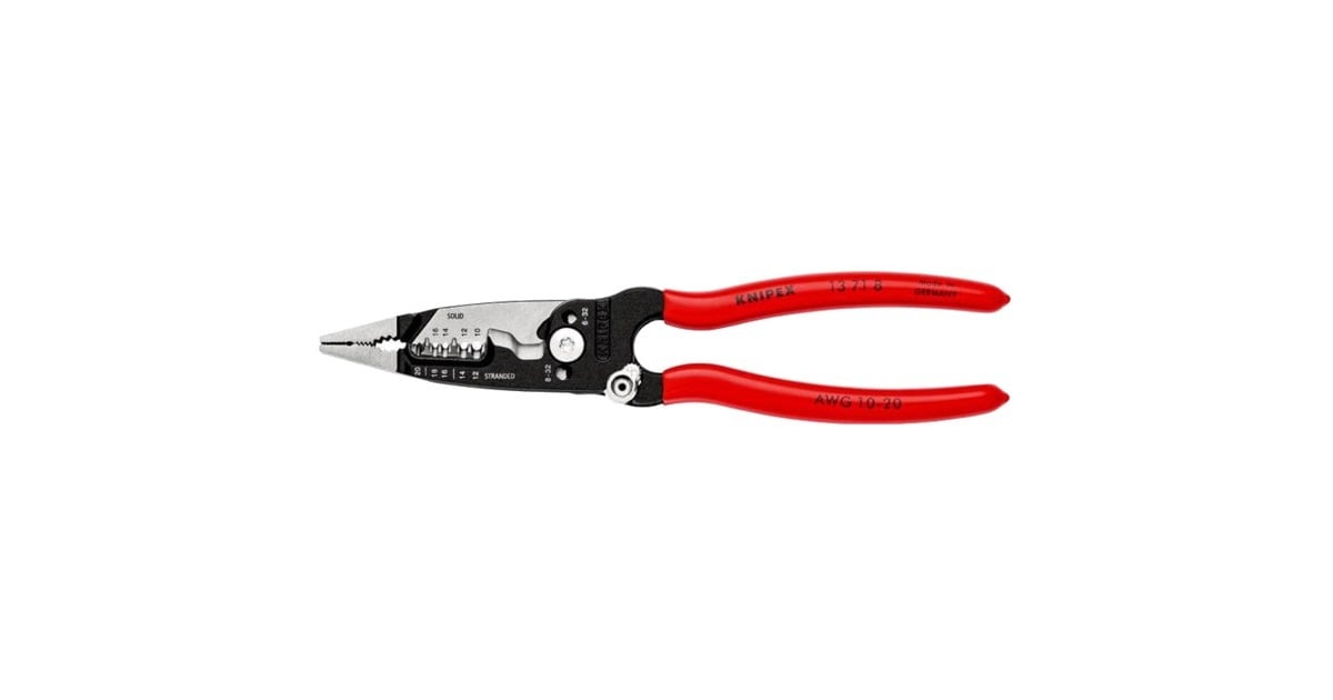 KNIPEXWireStripper 13 71 8 striptang  (Rood, Amerikaans model)