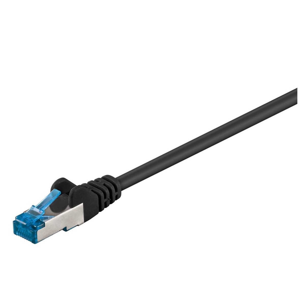 Goobay CAT 6A patchkabel, S/FTP (PiMF), svart