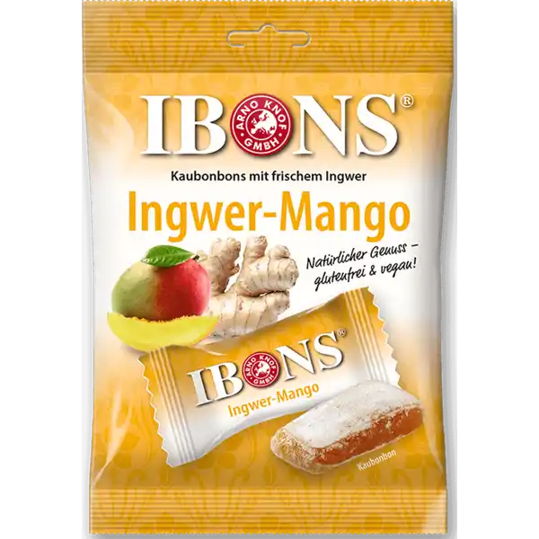 Ingwer-Mango Kaubonbons
