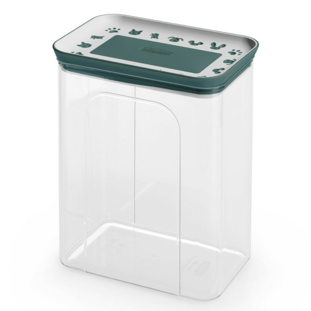 Boite à friandises hermétique verte 2.2 litres pour chien ou chat