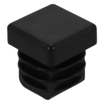 HANDSON meubeldop vierkant 15x15mm zwart 4 stuks