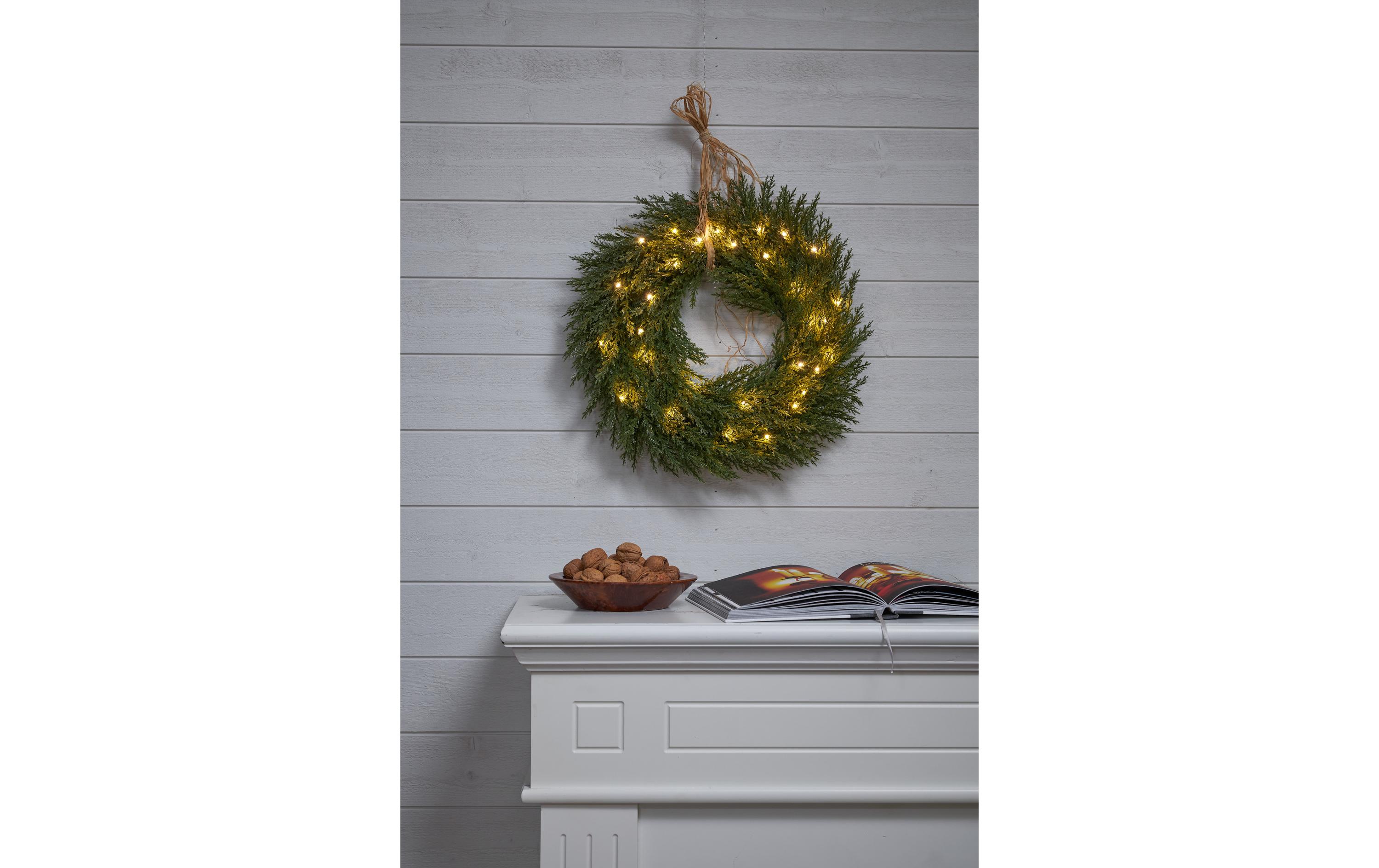 LED-Weihnachtskranz Thuja, Ø 45 cmLED Weihnachtsdekoration