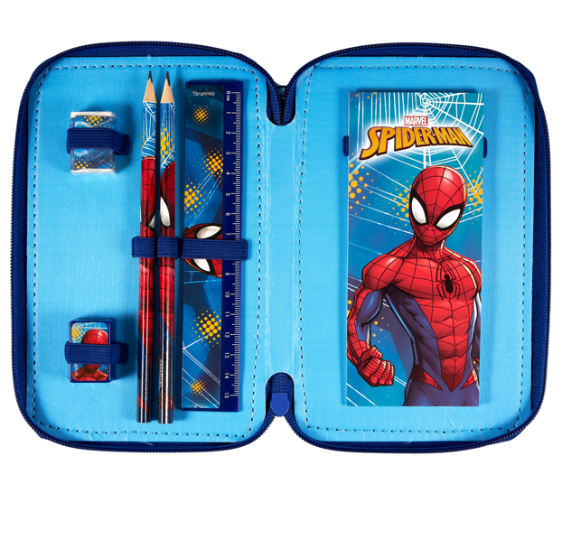 Kids Licensing - Penalhus med Indhold - Spider-Man