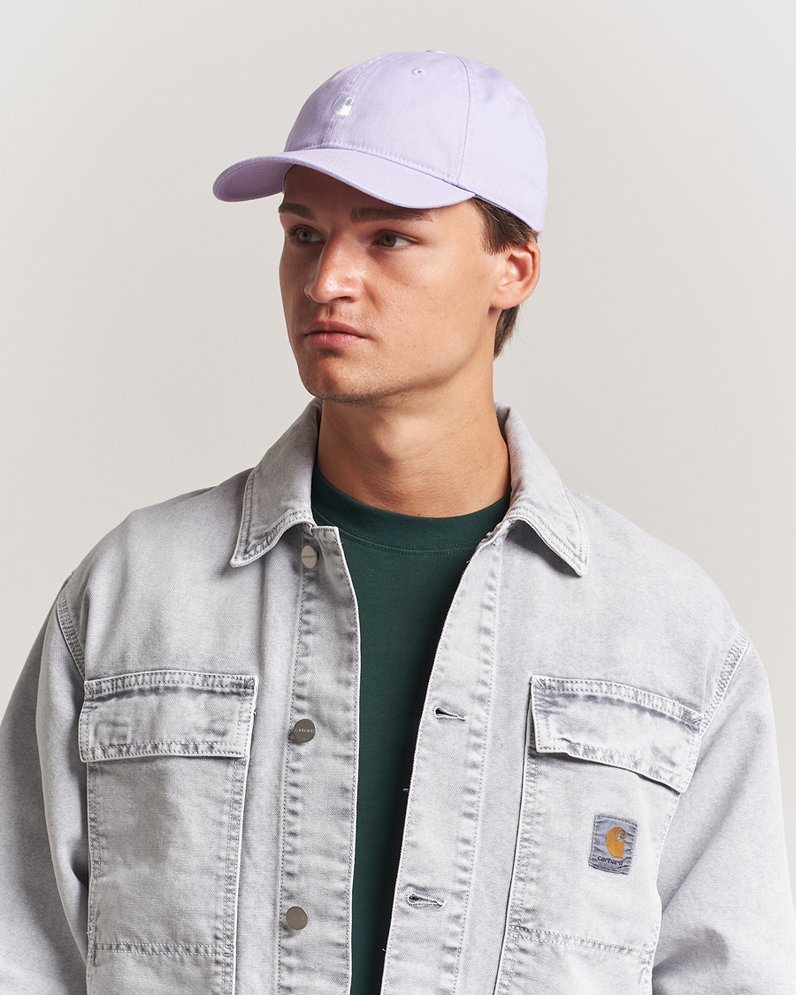 Carhartt WIP Madison Logo Cap Pink Fog