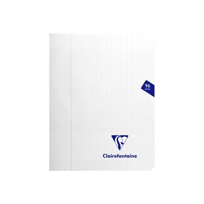 Clairefontaine Mimesys - Cahier polypro 17 x 22 cm - 96 pages - grands carreaux (Seyes) - disponible dans différentes couleurs