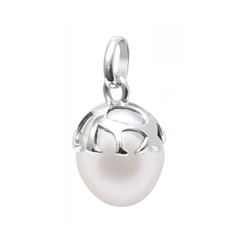 Pendentif Perle de Culture Blanche et Argent 925/1000